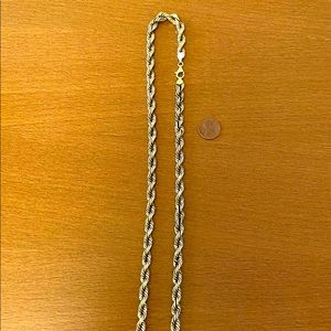 14k solid yellow gold rope chain 112 grams